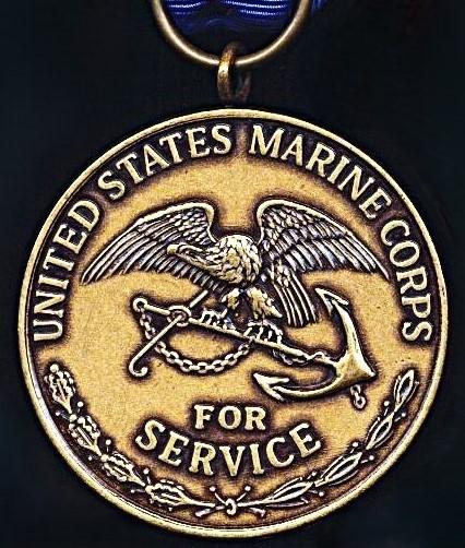 United States: Philippine Campaign Medal (1899-1904). Naval issue with United States Marine Corps reverse & 2nd type riband