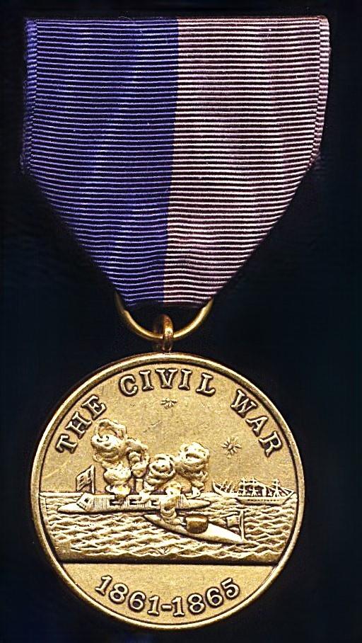 United States: Civil War Campaign Medal 1861-1865. Naval obverse with United States Navy reverse