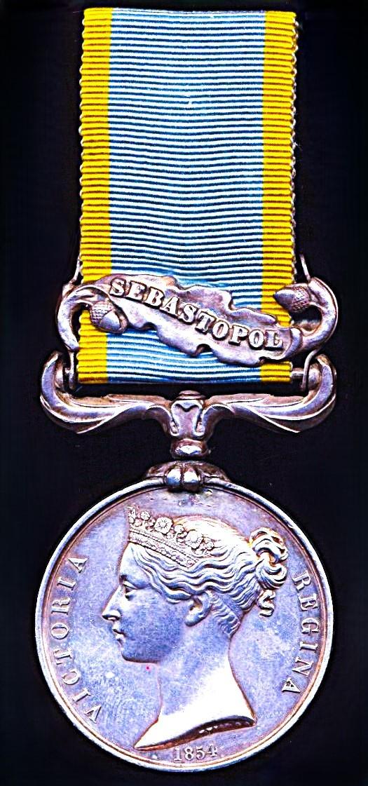 Crimea Medal 1854-56, With clasp 'Sebastopol' (T, Griffiths. 1st Batn. Rifle Bde.)