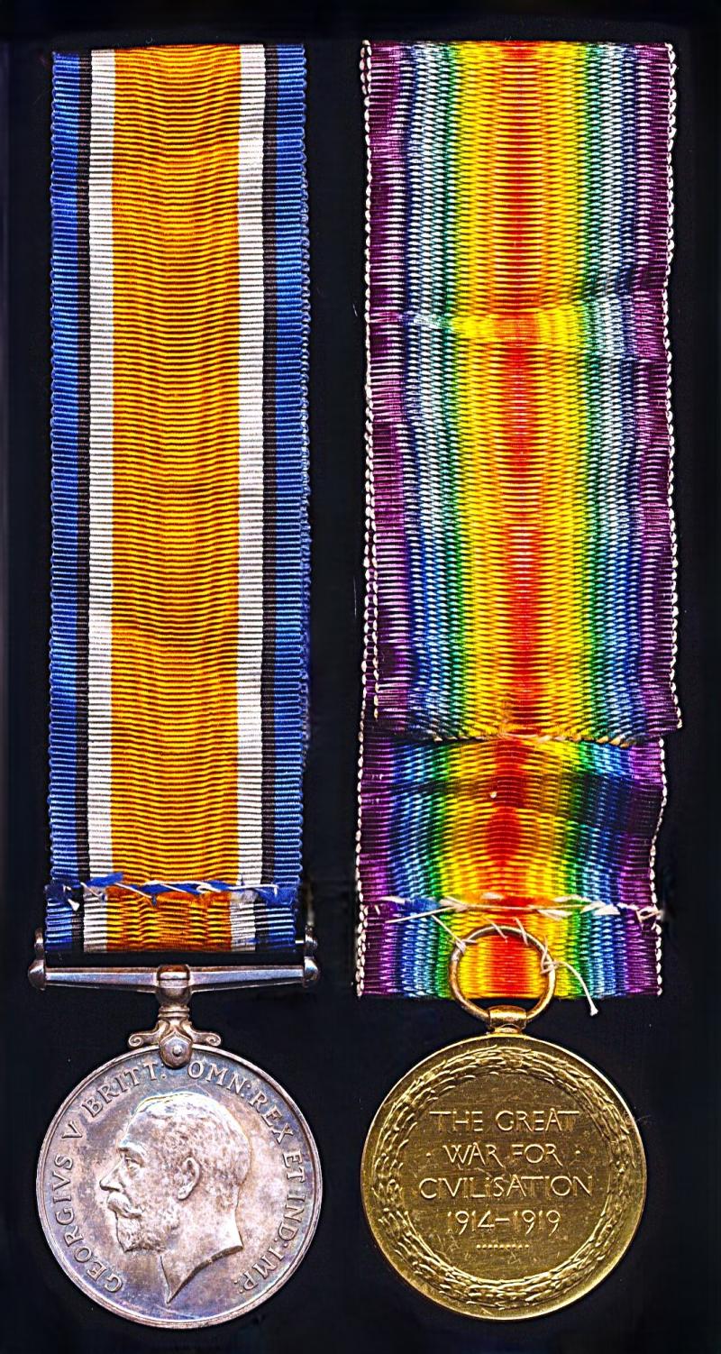 A Small Heath, Knowle, Solihull, Warwickshire interest Great War 'Passchendaele / Polygon Wood' Killed-in-Action medal pair: Lance-Corporal Richard Andrews, 2nd Battalion Royal Warwickshire Regiment