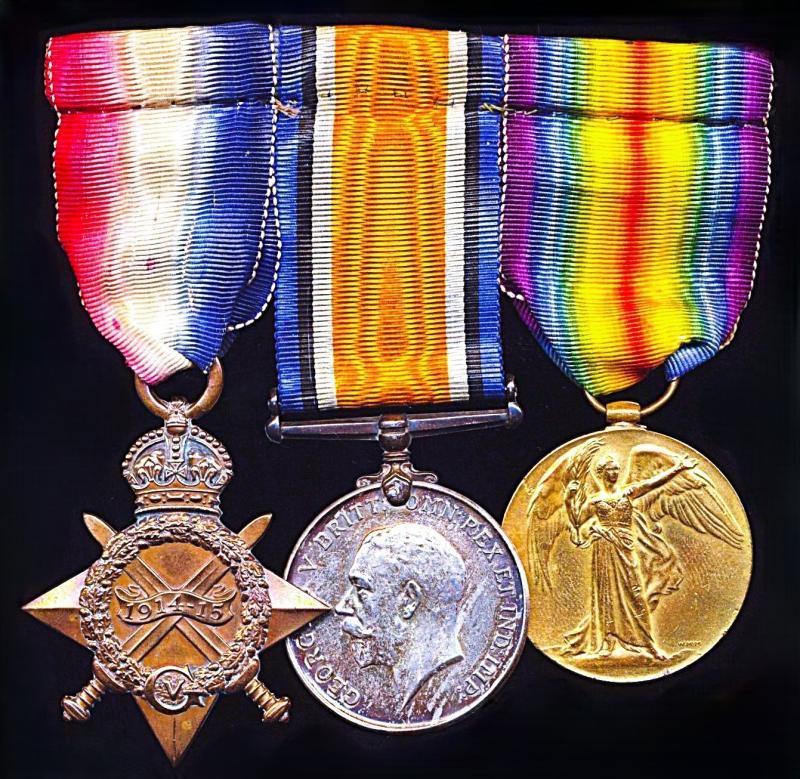 A Shoreham, Sussex, interest 1914 'Special Enlistment' - Horse Handler - later 'Recommended for a decoration in Italy' Great War medal group of 3: Private William John Thomas Hurst, 10th Battalion West Riding Regiment late Army Veterinary Corps