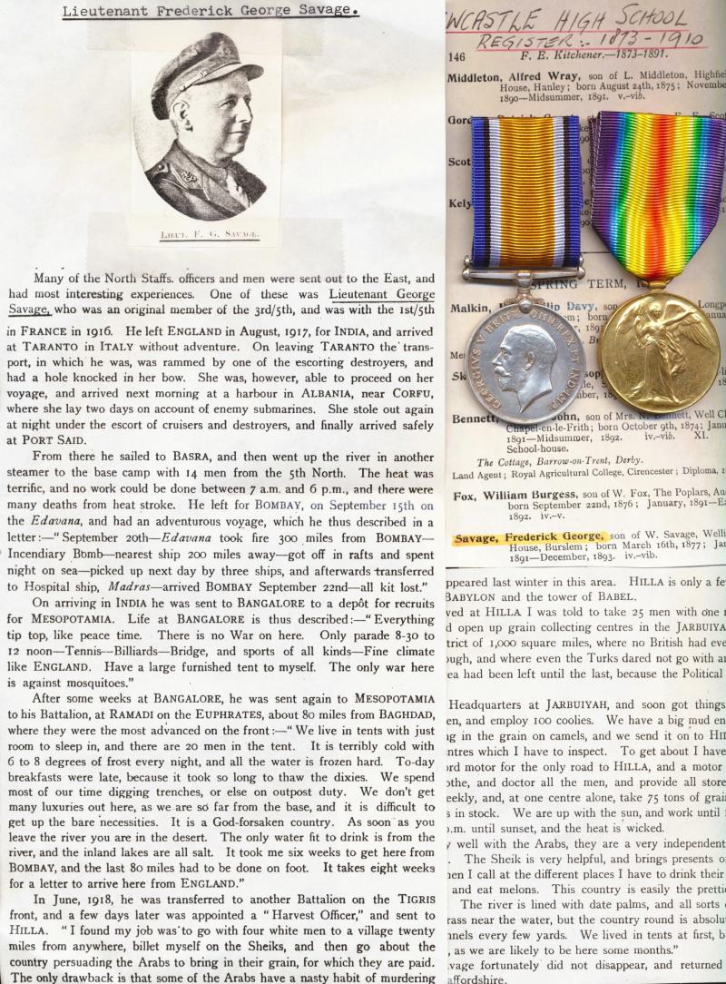 A fascinating 'Great War' medal pair - 