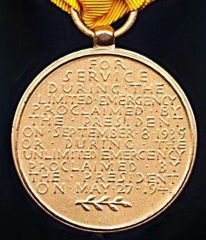 United States: American Defense Service Medal (1939-41)
