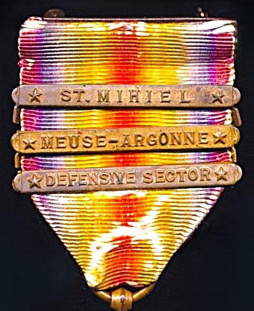 United States: Interallied Victory Medal, With 3 x Army issue clasps 'Defensive Sector', 'Meuse Argonne' & 'St. Mihiel
