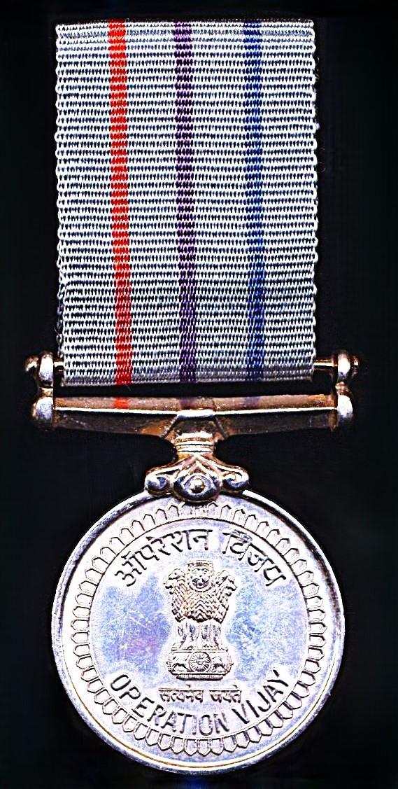 India: Operation Vijay Medal 1999 (Awarded for the Indo-Pak 'Kargil' conflict of 1999)