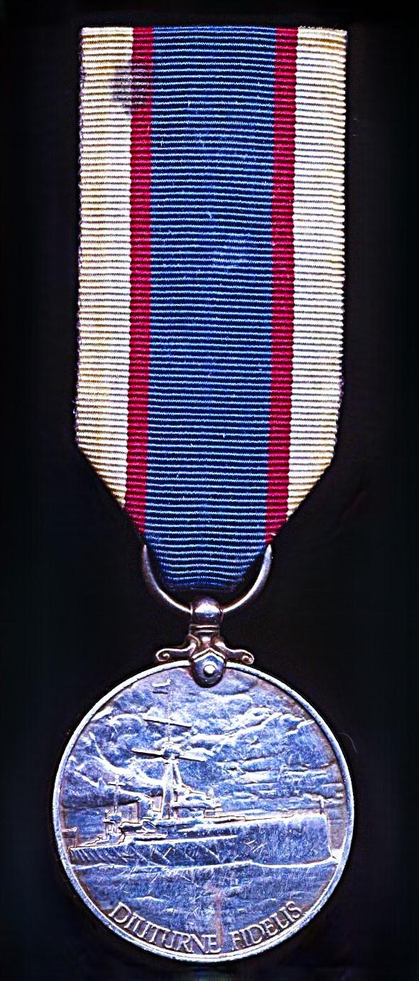 Royal Fleet Reserve Long Service & Good Conduct Medal. GV issue first type (283285 PO. B. 1362 W. Hopwood. Sto.1 R.F.R.)