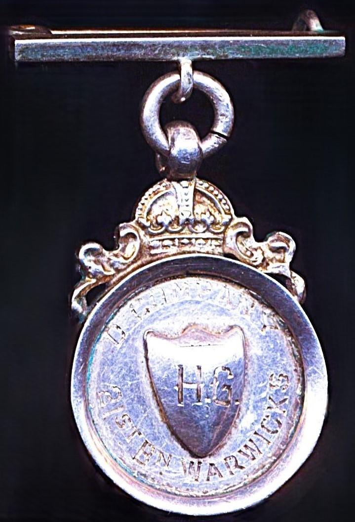 A 21st Battalion Warwickshire Home Guard Presentation Medal 1944. Silver with hallmarks for Chester, England, 1938. Named and positively attributed to a woman recipient