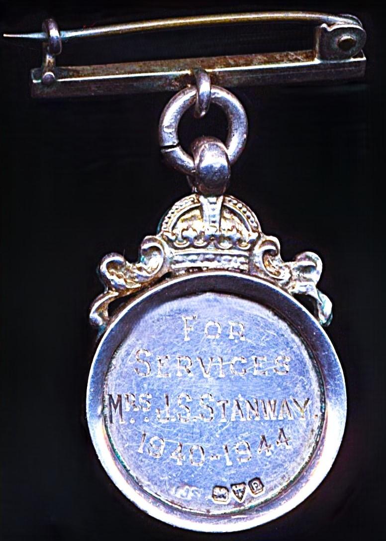 A 21st Battalion Warwickshire Home Guard Presentation Medal 1944. Silver with hallmarks for Chester, England, 1938. Named and positively attributed to a woman recipient