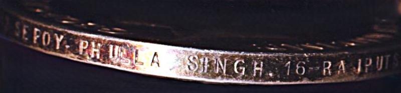 General Service Medal 1918-62. GV first type. With clasp 'S. Persia' (2342 Sepoy Phulla Singh. 16-Rajputs.)