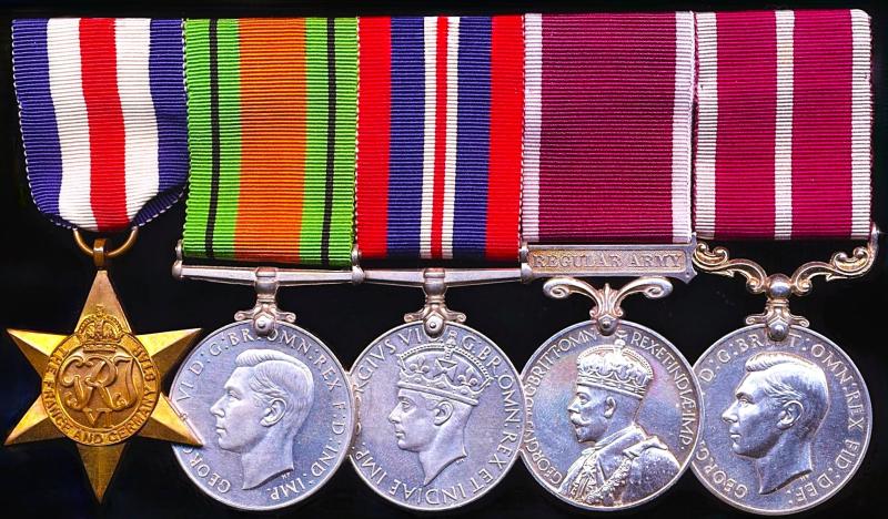 A long serving 'Regimental' Officer's Second World War campaign & long service medal group of 5: Major (Quartermaster) Francis John Gloyn, Devonshire Regiment
