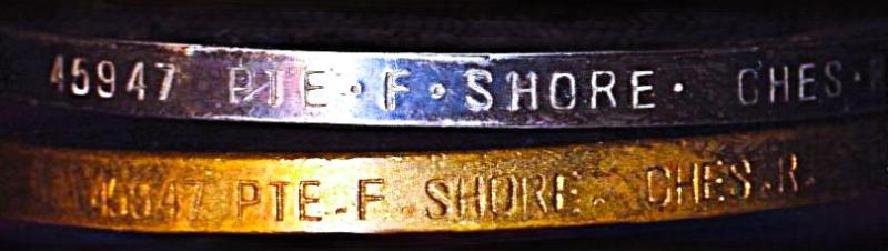 A Great War Western Front 'German Spring Offensive' Casualty medal pair: Private Frederick 'Fred' Shore, 9th (Service) Battalion Cheshire Regiment attached to 56th Trench Mortar Battery
