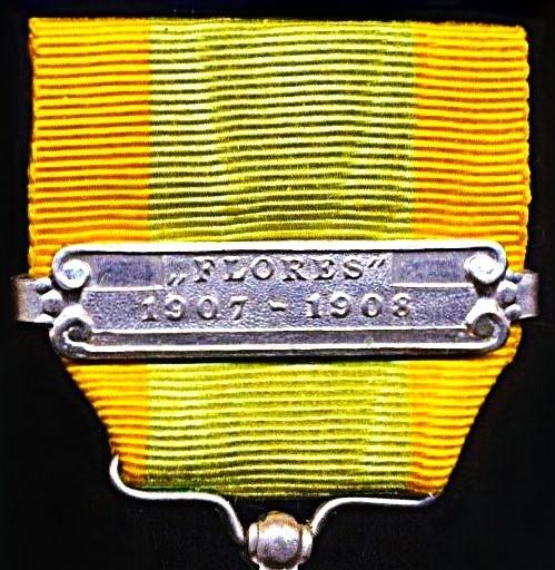 Netherlands Expeditions Cross (Expeditie-Kruis). 2nd type obverse 'Flores 1907-1908'