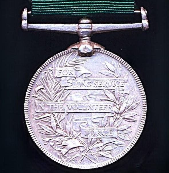 Volunteer Long Service Medal (India & Colonies). Victorian issue (Sergt H. J. Collins. E.I.Ry: Vol: Rifles)