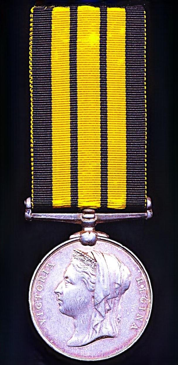 East and West Africa 1887-1900, for Mwele 1895-6. No clasp (33 Gunner Pir Bakhsh, 1st Kohat Mn By)