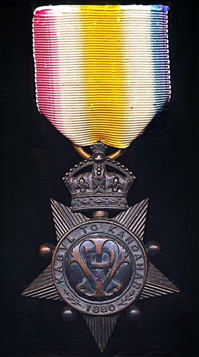 Kabul to Kandahar Star (1379 Sergt. J. Chrismas 9th. Lancers)