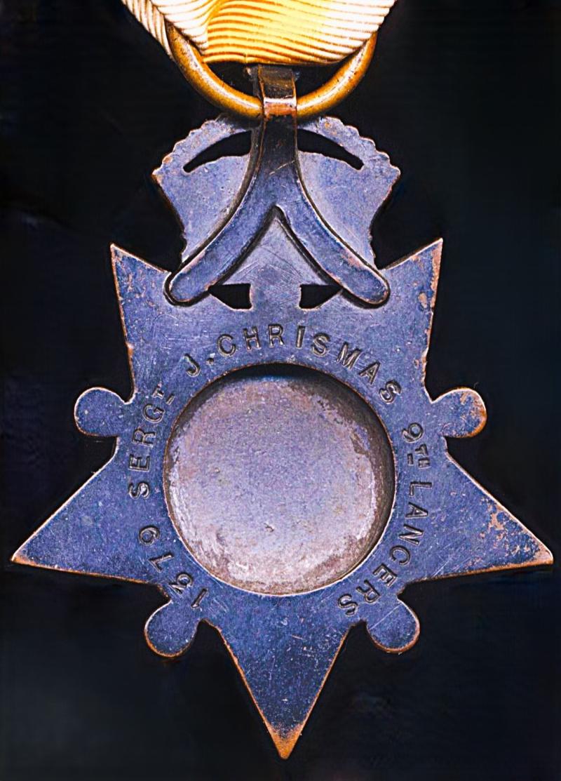 Kabul to Kandahar Star (1379 Sergt. J. Chrismas 9th. Lancers)