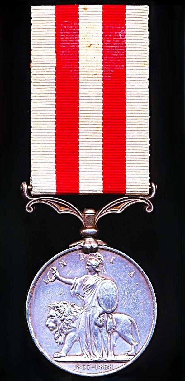 Indian Mutiny Medal 1857-58. No clasp (Charles. Russell, 3rd Bombay Eurpn. Regt.)