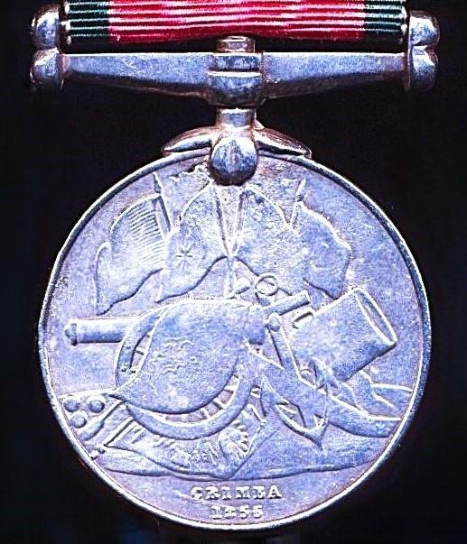 Turkey (Ottoman Empire): Crimea Medal 1854-55. With 'British' Union-Flag reverse