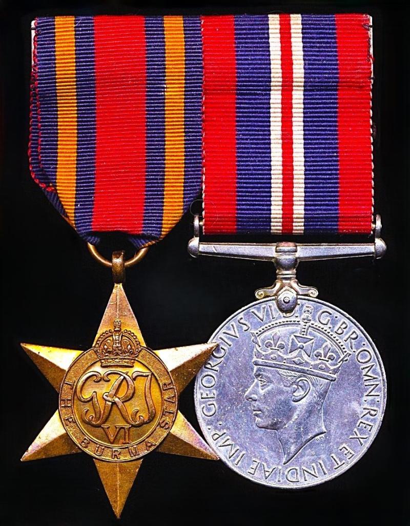 An un-named and un-attributed  Second World War 'Burma Campaign' medal pair 