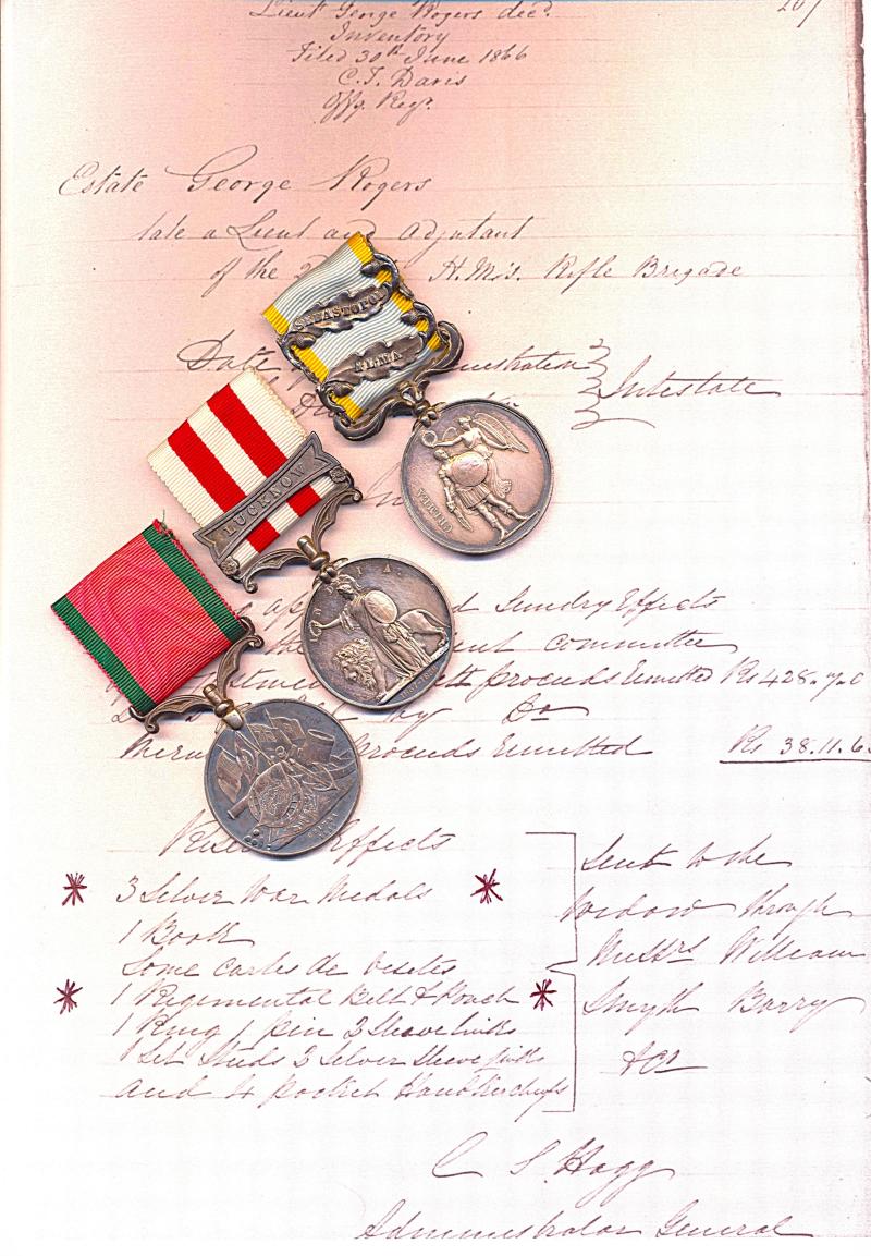 A 'Rifle Brigade' Officer & Veteran of the Crimea and Indian Mutiny who died at Mussoorie in the 'Himalayan Hills' in 1865: Lieutenant & Adjutant George Rogers, 2nd Battalion Rifle Brigade