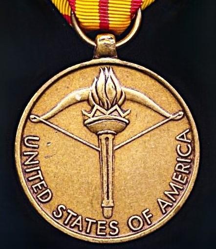 United States: Vietnam Service Medal. With 'Bronze Arrowhead' device 2 x Silver Stars & 1 x Bronze Stars on riband