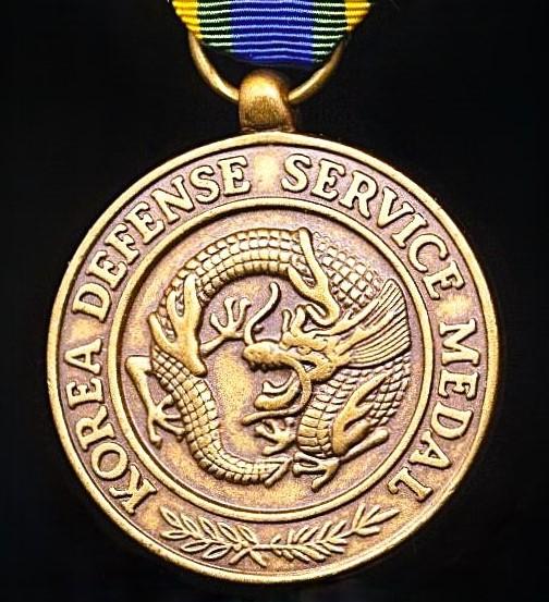 United States: Korea Defense Service Medal (KDSM). 1st type obverse legend