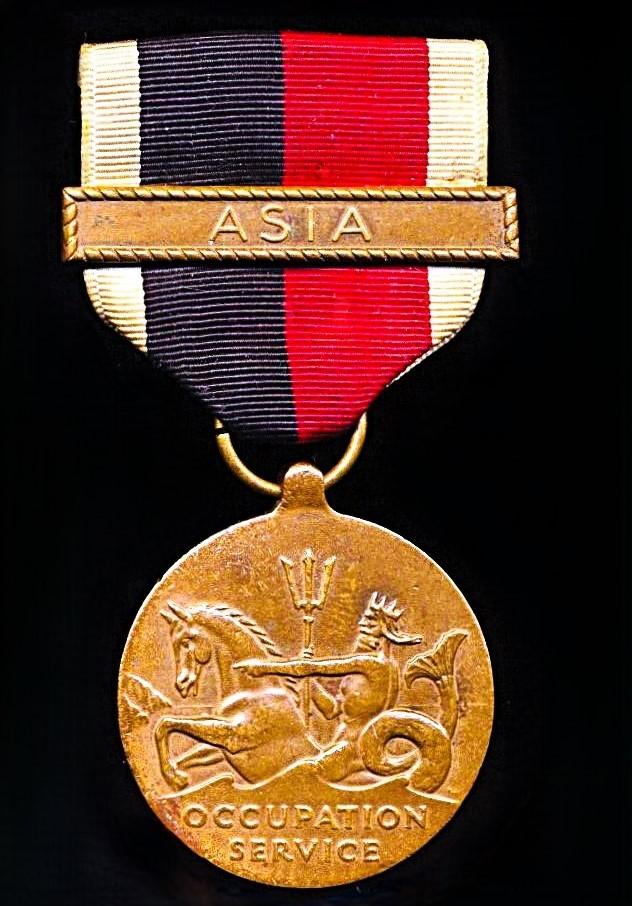 United States: Navy Occupation Service Medal 1945-1990. With clasp 'Asia'. With United States Navy reverse