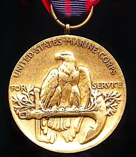 United States: Dominican Campaign Medal 1916. United States Marine Corps reverse