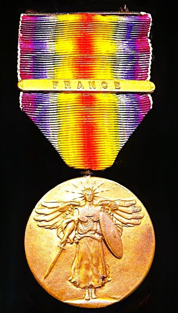 United States: Interallied Victory Medal. With 1 x Army service clasp 'France'