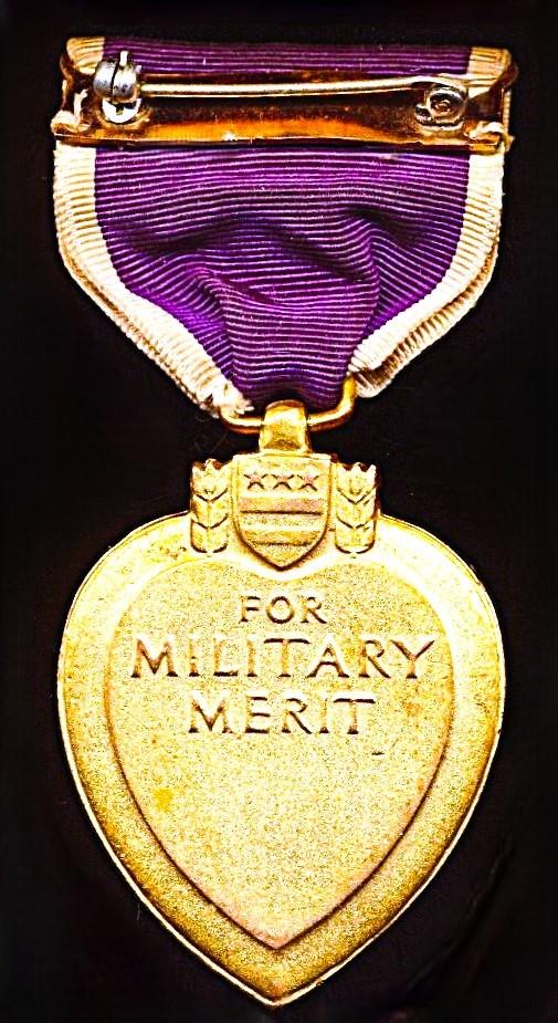 United States: Purple Heart Medal. Second World War issue Officially numbered on rim (98010)