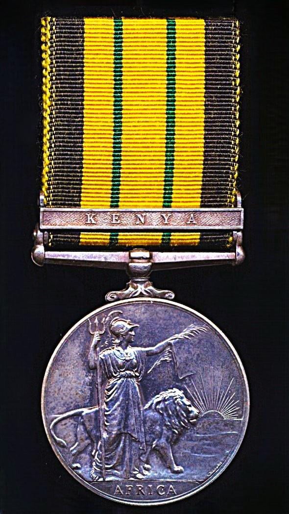 Africa General Service 1902-56, 1 clasp, Kenya (22899729 Fus. W. Desay. R.Ir.F)