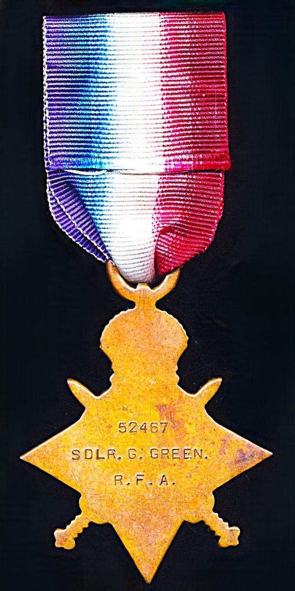 1914-15 Star (52467 Sdlr. G. Green. R.F.A.)