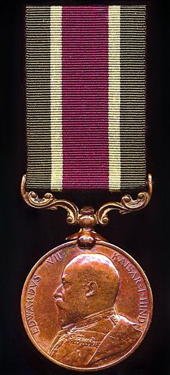 Tibet Medal. Bronze issue, no clasp (Cook Amru 23d Sikh Pioneers)