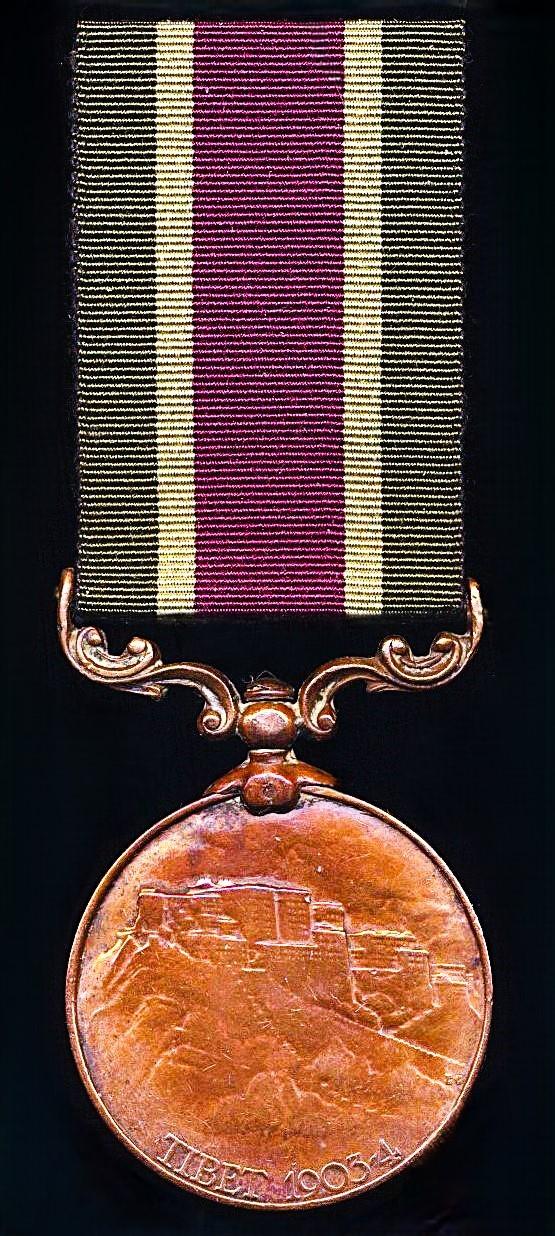Tibet Medal. Bronze issue, no clasp (Cook Amru 23d Sikh Pioneers)