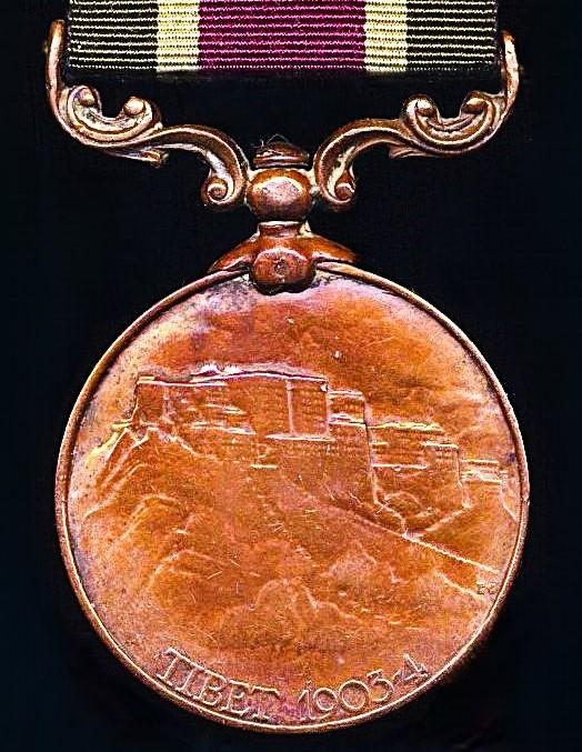 Tibet Medal. Bronze issue, no clasp (Cook Amru 23d Sikh Pioneers)