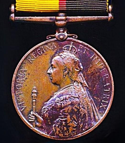 Sudan Medal 1896-98. Bronze issue (Langri. Indar. 1st Bo: Lancers.)