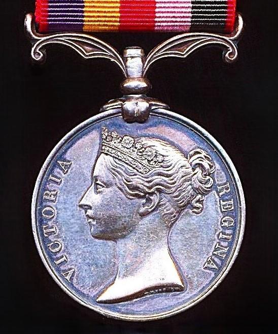 China Medal 1857-60. No clasp (Lieyt: W. C. Chowne. 27th P. N Infy.)