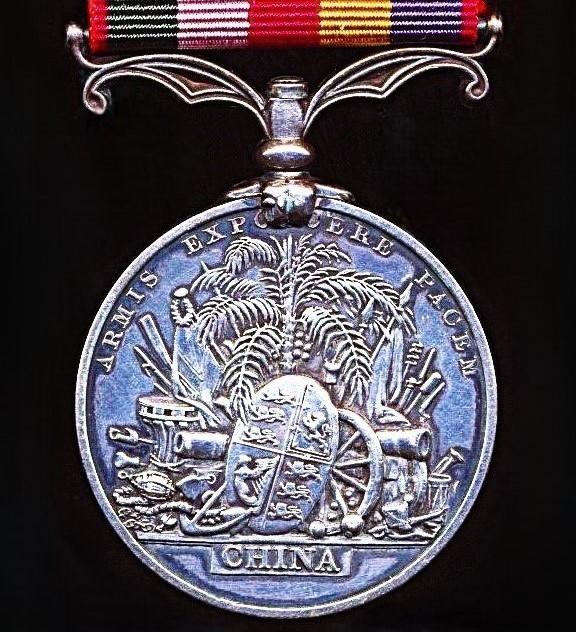 China Medal 1857-60. No clasp (Lieyt: W. C. Chowne. 27th P. N Infy.)