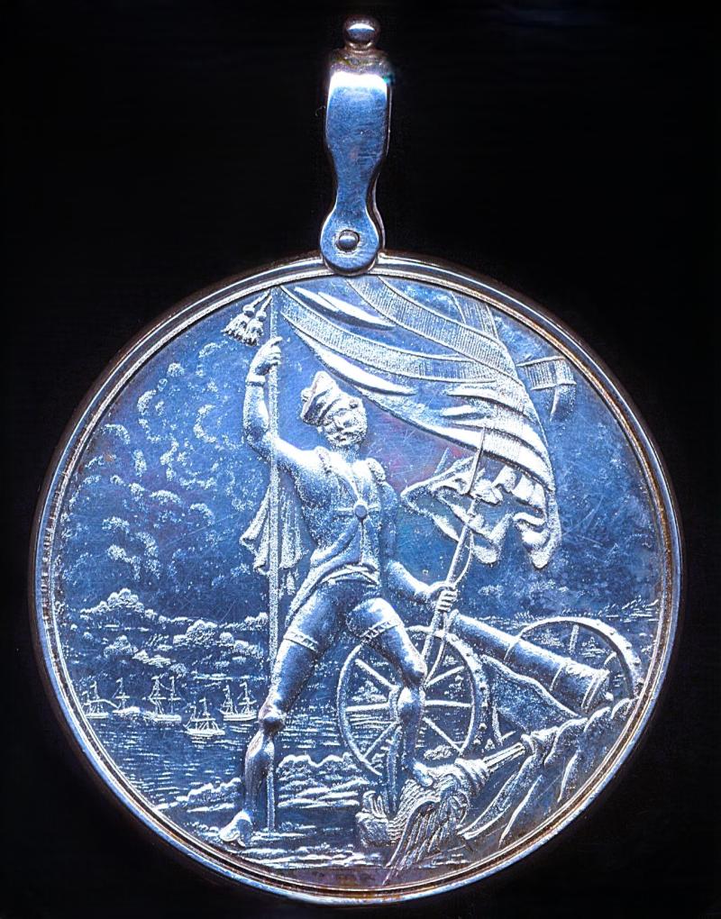 Honourable East India Company Medal for the Capture of Rodrigues, Isle of Bourbon & Isle of France 1809-10. Silver issue