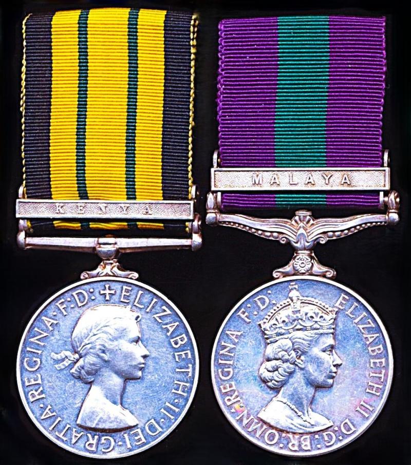 A British Officers 'End of Empire Small Wars' campaign medal pair: Captain H. S, Macrae, Royal Army Pay Corps