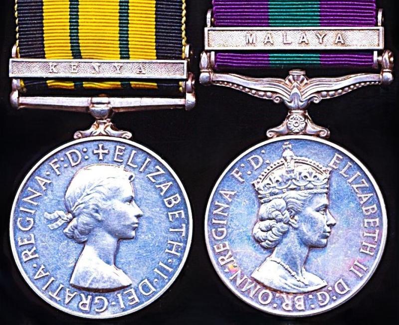 A British Officers 'End of Empire Small Wars' campaign medal pair: Captain H. S, Macrae, Royal Army Pay Corps