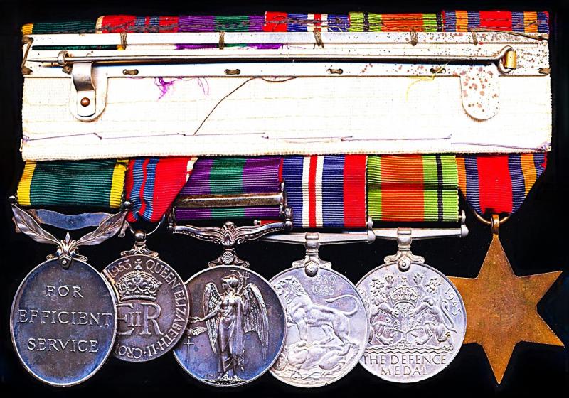 An Oldham & Boston interest British Officer Burma Campaign, Malaya Emergency, Coronation & Long Service medal group of 6: Major Edward Halkyard Ferriday Royal Army Pay Corps late Royal Army Service Corps & Royal Indian Army Service Corps
