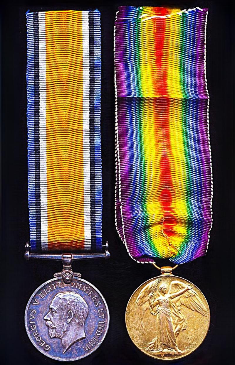 First Day Battle of the Somme Killed-in-Action Medal Pair: Private James Spencer Sutton, 'D' Company, 22nd (Tyneside Scottish) Battalion, Northumberland Fusiliers