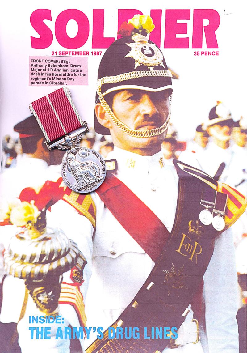 British Empire Medal (Military). EIIR issue (24070466 SSgt Anthony H Bokenham R Anglian)