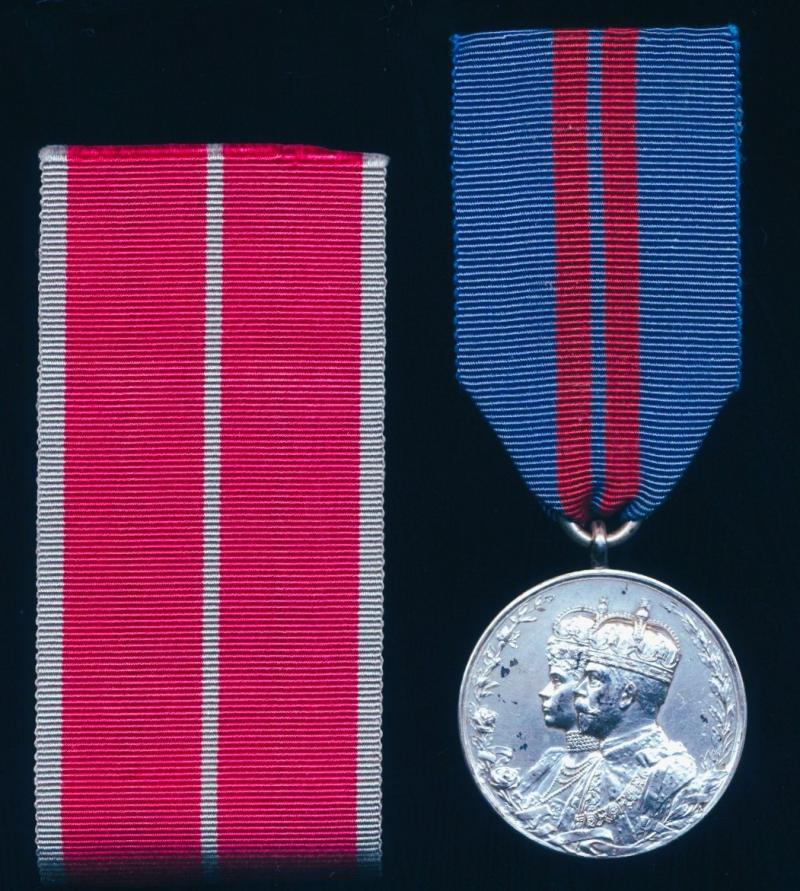 Coronation Medal 1911. Silver (Colonel Richard Woodforde Deane. Commandant R.H.M. School.)