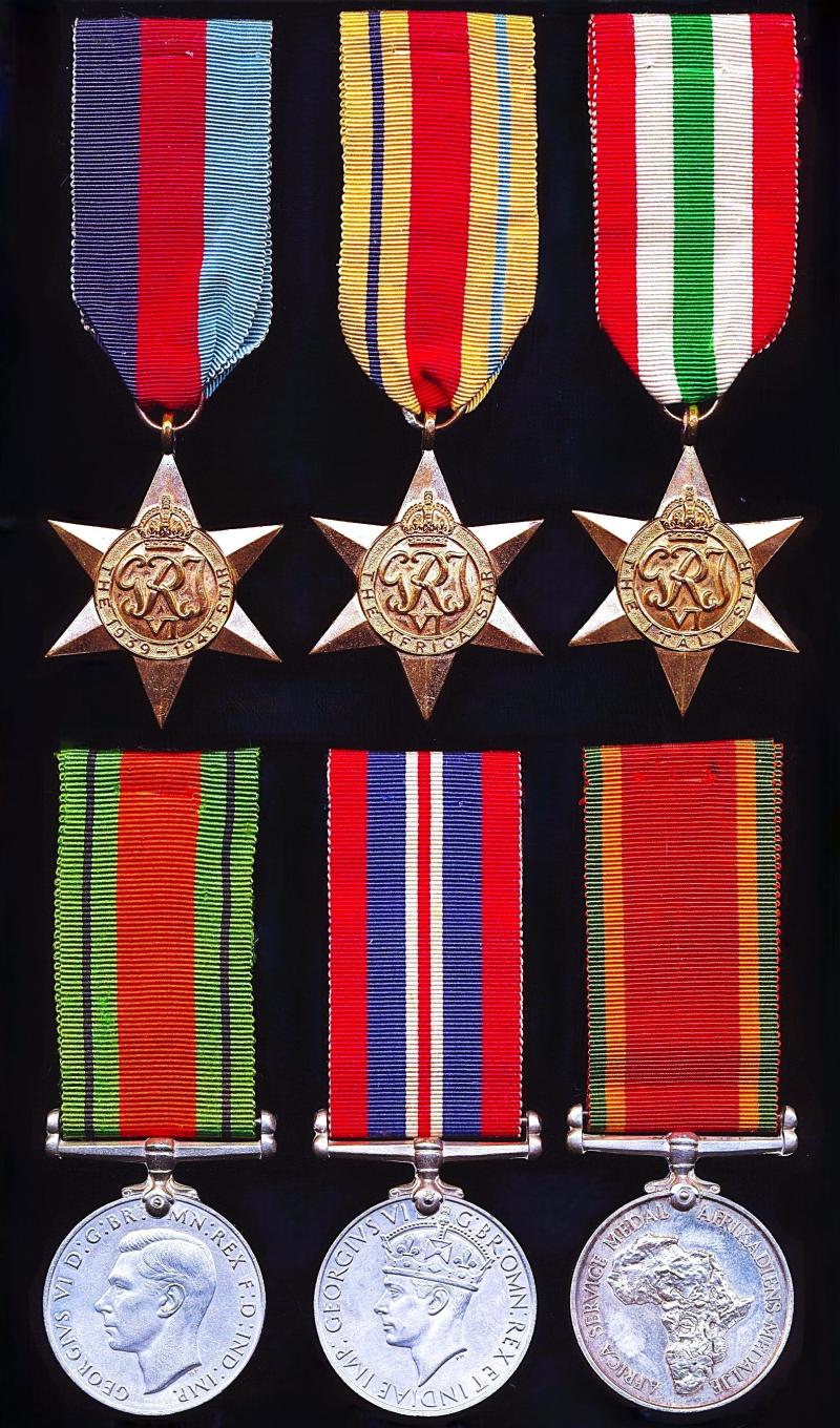 A scarce seen South African Nurse's Second World War campaign medal group of 6: Nursing Sister A. M. Balne, South African Military Nursing Service