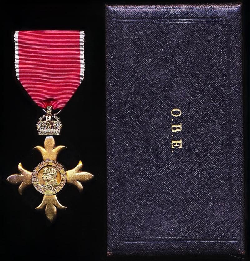 Order Of The Most Excellent Order of the British Empire (Civil). A 4th class Officers (O.B.E.) 2nd type breast badge. Silver gilt