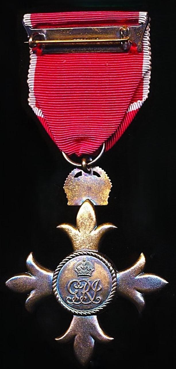 Order Of The Most Excellent Order of the British Empire (Civil). A 4th class Officers (O.B.E.) 2nd type breast badge. Silver gilt