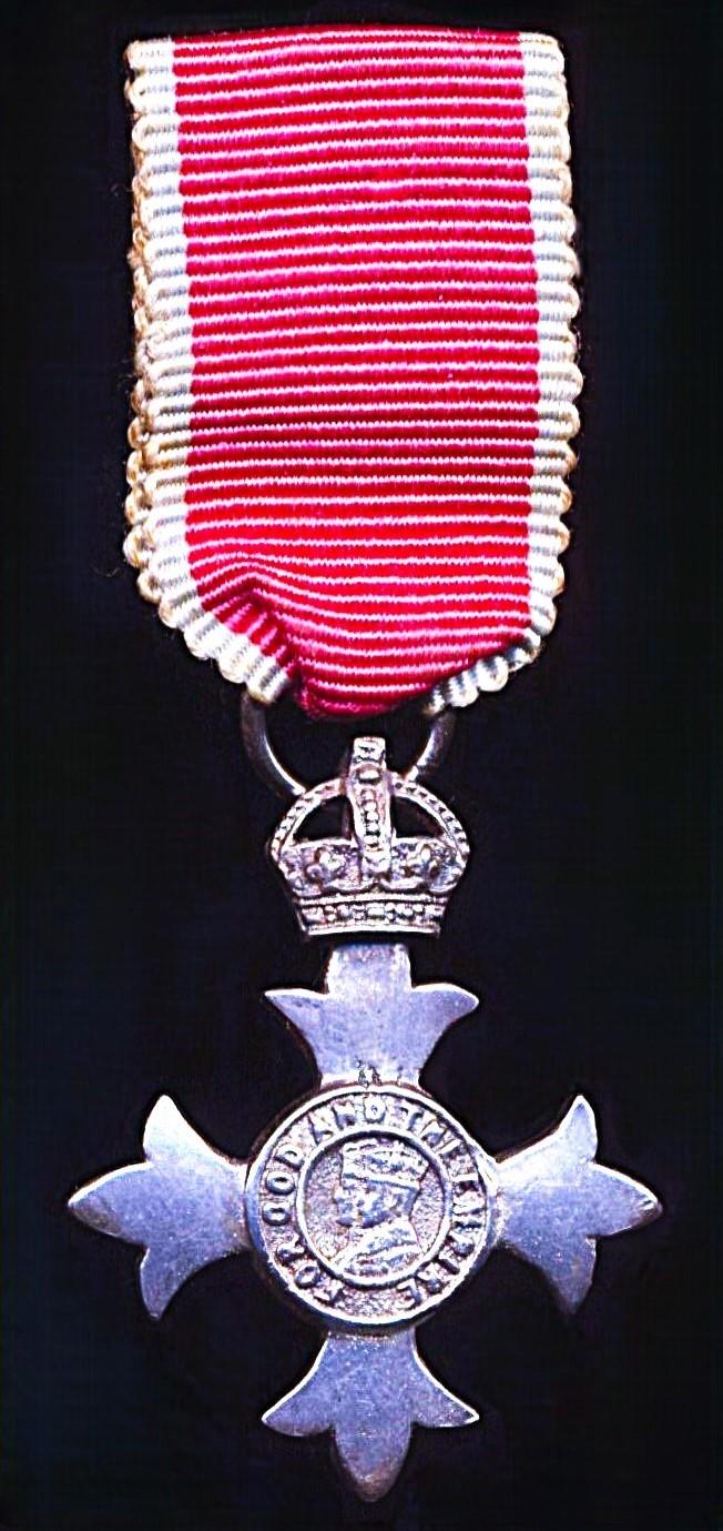 United Kingdom: Miniature Member of the Order of the British Empire (Civil). A Second Type' Member's breast badge, or M.B.E.. Silver