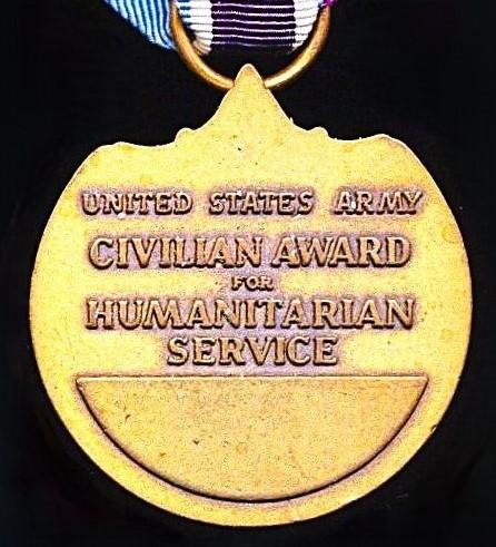 United States: Civilian Award for Humanitarian Service (Instituted 1985)
